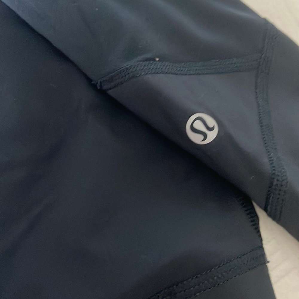 Navy wunder under leggings with mesh detail